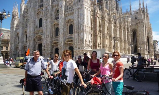 Excursão de bicicleta por Milão